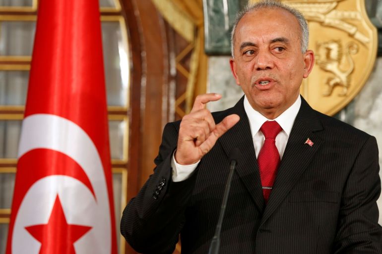 Tunisian Prime minister designate Habib Jemli speaks during a news conference in Tunis, Tunisia January 1, 2020. REUTERS/Zoubeir Souissi