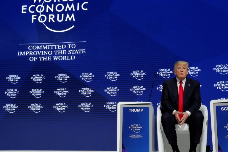 U.S. President Donald Trump attends the World Economic Forum (WEF) annual meeting in Davos, Switzerland January 26, 2018. REUTERS/Carlos Barria TPX IMAGES OF THE DAY