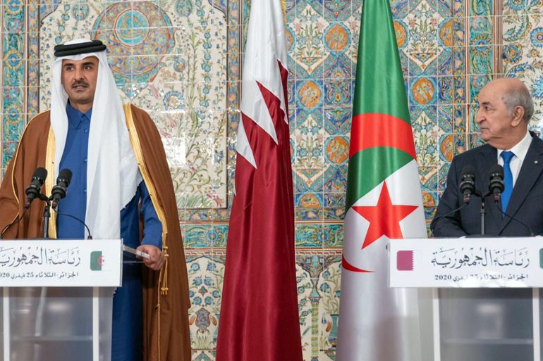 زيارة أمير قطر للجزائر