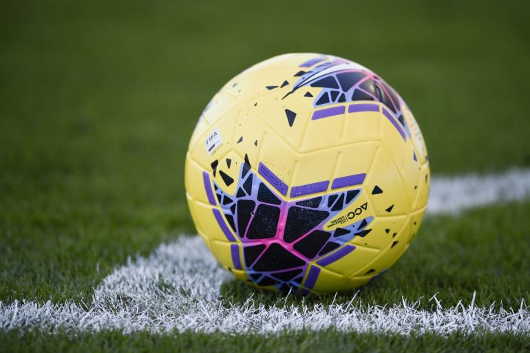 Feb 1, 2020; Carson, California, USA; A detailed view of a game day ball on setup for a corner kick during the second half between the United States and Costa Rica at Dignity Health Sports Park. Mandatory Credit: Kelvin Kuo-USA TODAY Sports