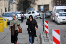 Coronavirus precautions in Iran's Tehran- - TEHRAN, IRAN - FEBRUARY 21: People wear masks after deaths and new confirmed cases revealed from the coronavirus in Tehran, Iran on February 21, 2020.