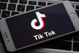 TikTok- - ANKARA, TURKEY - FEBRUARY 21: A mobile phone screen displays TikTok logo in Ankara, Turkey on February 21, 2020.