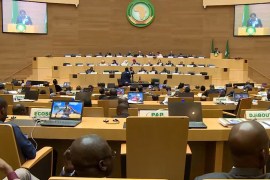 جلسة مجلس الأمن والسلم بالاتحاد الأفريقي المنعقد في أديس أبابا
