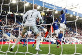 Soccer Football - Premier League - Leicester City v Chelsea - King Power Stadium, Leicester, Britain - February 1, 2020 Chelsea's Antonio Rudiger scores their first goal Action Images via Reuters/John Sibley EDITORIAL USE ONLY. No use with unauthorized audio, video, data, fixture lists, club/league logos or