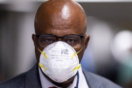 ADDIS ABABA, ETHIOPIA - JANUARY 31: A passenger wears a mask following an outbreak of the Coronavirus in China at Addis Ababa Bole International Airport on January 31, 2020 in Addis Ababa, Ethiopia. The number of those who have died from the Wuhan coronavirus, known as 2019-nCoV, in China climbed to over 213 on Friday and cases have been reported in other countries including the United States, Canada, Australia, Japan, South Korea, India, the United Kingdom, Germany, France and several others. (Photo by Luke Dray/Getty Images)