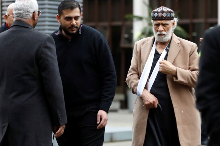 Injured muezzin Rafat is seen at the London Central Mosque in London, Britain February 21, 2020. REUTERS/Peter Nicholls