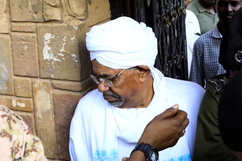 Sudan's ex-president Omar al-Bashir leaves the office of the anti-corruption prosecutor in Khartoum, Sudan, June 16, 2019. REUTERS/Umit Bektas