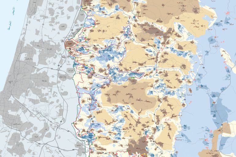 رسم خرائط الضم الإسرائيلية في الضفة