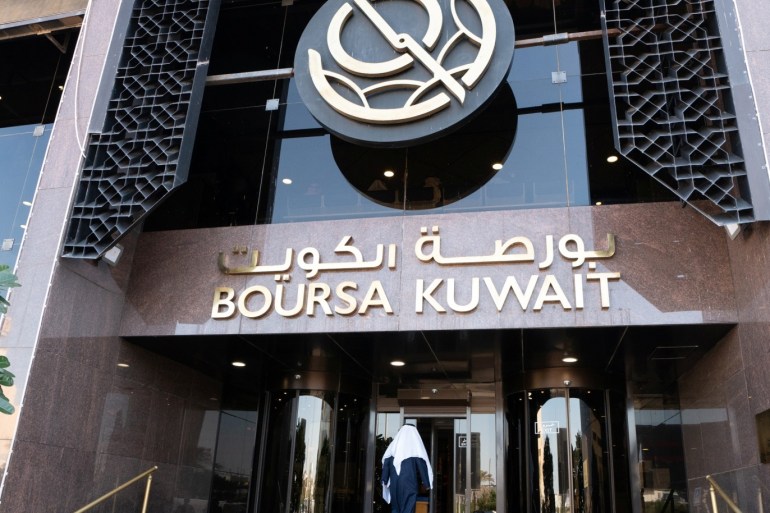 Investors enters the Kuwait Bourse (Stock Exchange) in Kuwait City, Kuwait, January 8, 2020. REUTERS/Stephanie McGehee