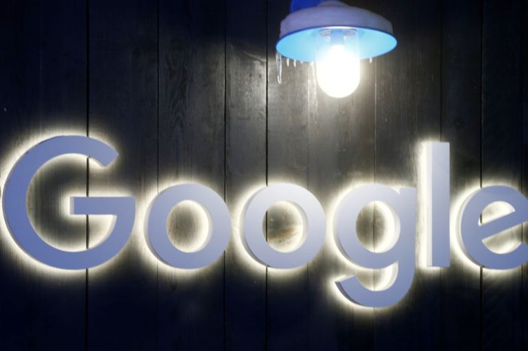 The logo of Google is seen in Davos, Switzerland Januar 20, 2020. Picture taken January 20, 2020. REUTERS/Arnd Wiegmann