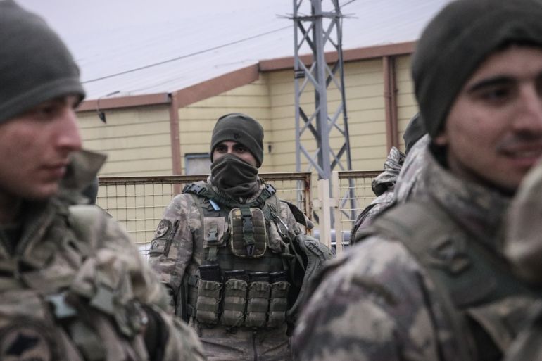 Turkey’s deployment of reinforcements to observation points in Syria's Idlib- - HATAY, TURKEY - FEBRUARY 11: Turkish commandos are seen as they are on their way to observation points in Syria's Idlib, on February 11, 2020 in Hatay, Turkey.