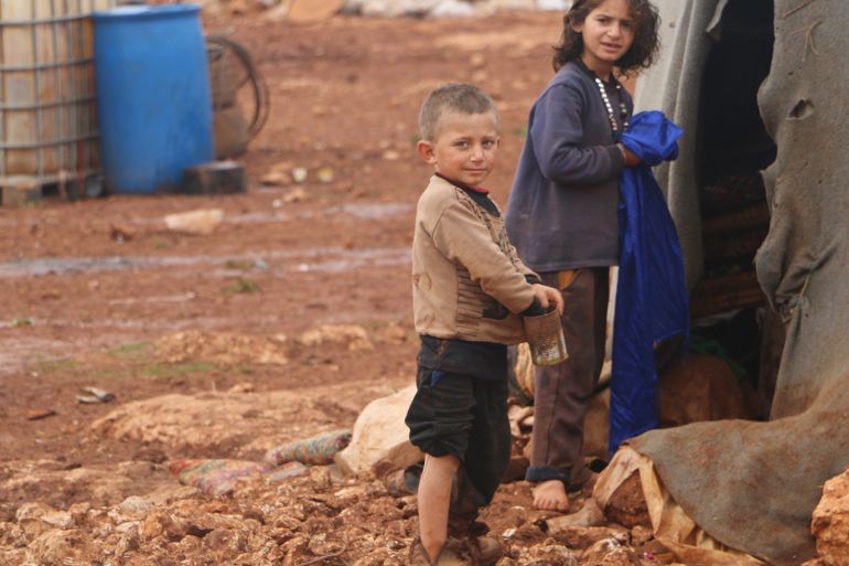 سوريا/إدلب/ مخيمات الحدود السورية التركية/ جميع الصور هي لمخيمات الشمال السوري وهي خاصة للجزيرة نت