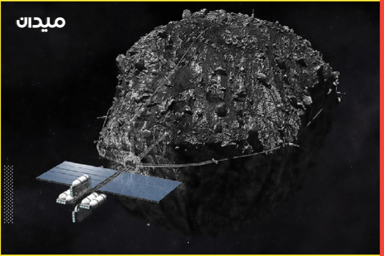 يتوقع بعض الباحثين من ناسا أنه يمكن مستقبلا جذب الكويكبات لمدار الأرض (مواقع التواصل)