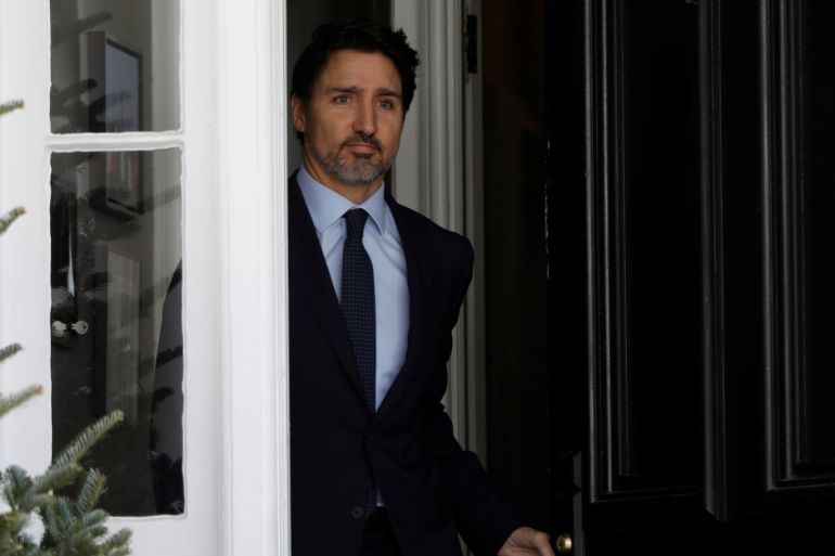 Canada's Prime Minister Justin Trudeau attends a news conference at Rideau Cottage in Ottawa, Ontario, Canada March 13, 2020. REUTERS/Blair Gable