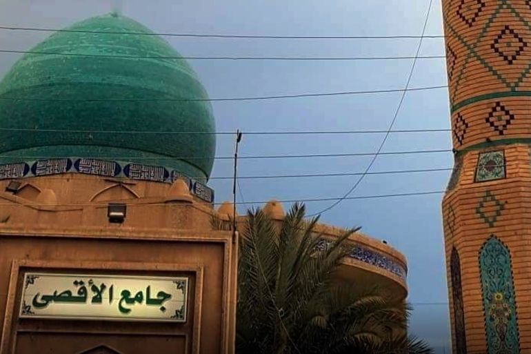 صورة من مواقع التواصل لـ: جامع الأقصى بمنطقة السيدية في بغداد