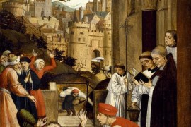 تفشي الطاعون أو الموت الأسود في بافيا، إيطاليا منتصف القرن الرابع عشر