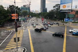 اليوم الأول من الإغلاق في ماليزيا - شارع تون رزاق في ساعات الذروة حيث يقدر عدد السيارات التي تعبره يوميا بنحو 500 ألف عربة