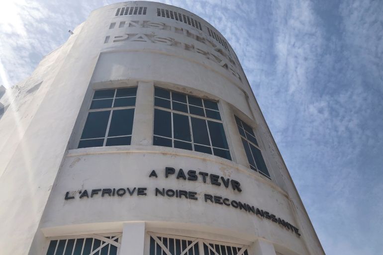 A view of the Pasteur Institute building in Dakar, Senegal March 2, 2020. REUTERS/Christophe Van Der Perre