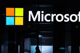 NEW YORK, NY - MARCH 13: A signage of Microsoft is seen on March 13, 2020 in New York City. Co-founder and former CEO of Microsoft Bill Gates steps down from Microsoft board to spend more time on the Bill and Melinda Gates Foundation. Jeenah Moon/Getty Images/AFP== FOR NEWSPAPERS, INTERNET, TELCOS & TELEVISION USE ONLY ==