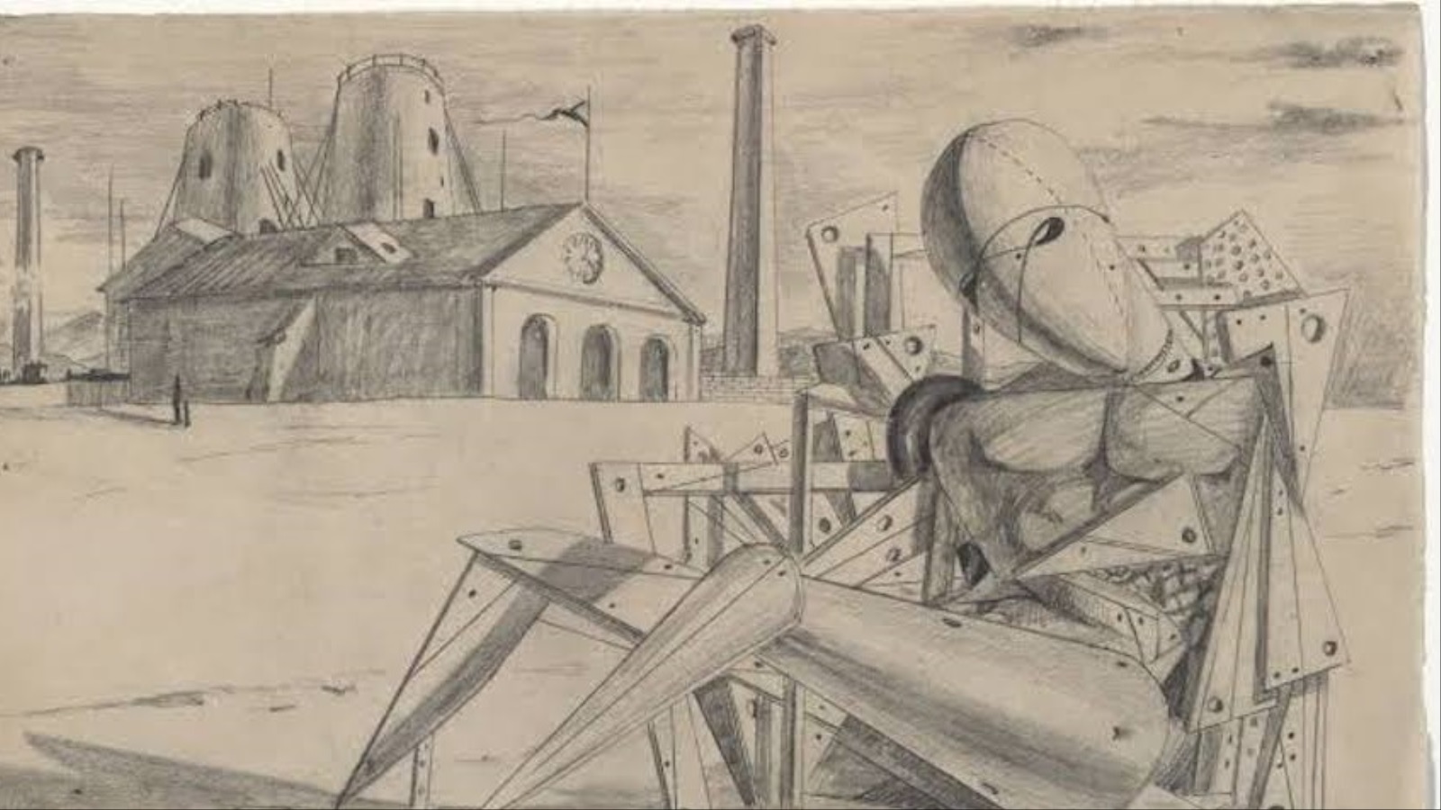 ‪لوحة العزلة للفنان جورجيو دي كيريكو‬ (مواقع التواصل)
