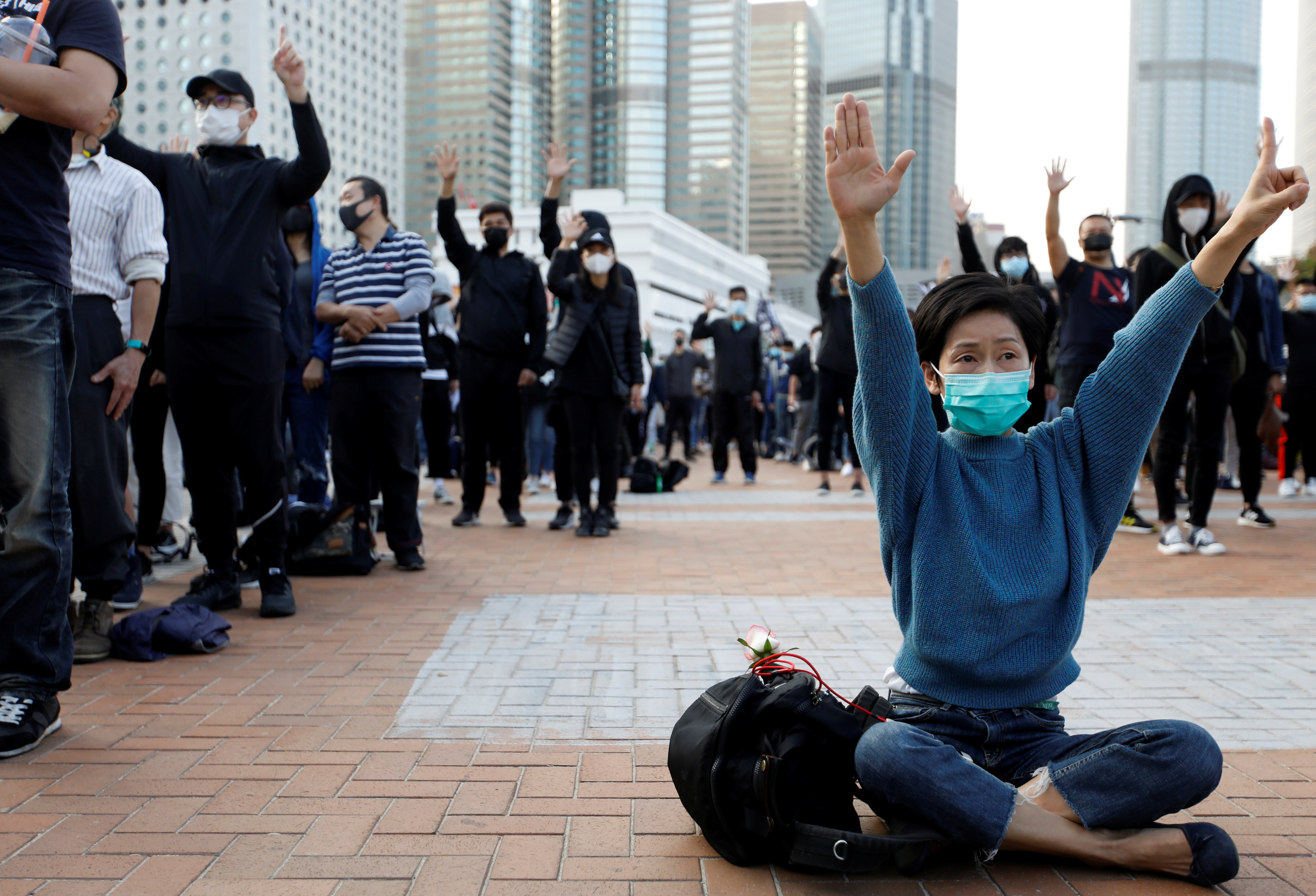 احتجاجات هونغ كونغ (رويترز)