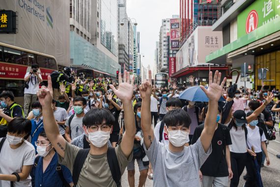 Hong Kong Protests Against China's Proposed Security Law