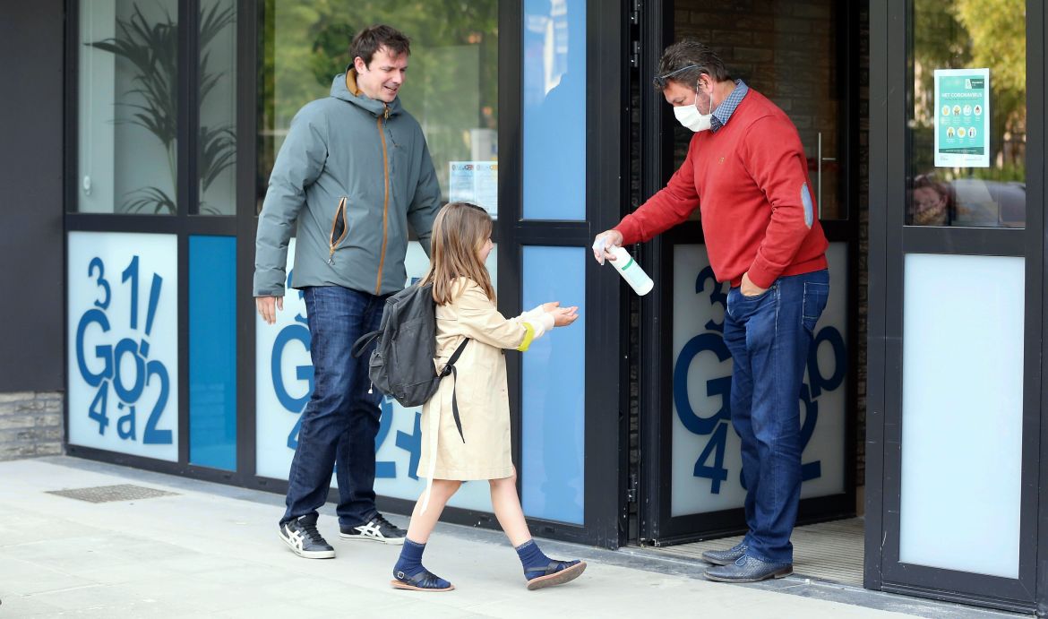 Schools, businesses gradually reopen in Belgium