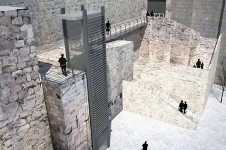 من الصحافة الإسرائيلية لتصميم المشروع الجديد - فلسطين-سياسة-تقرير: مصادقة نهائية على مشروع يمس هوية المسجد الإبراهيمي