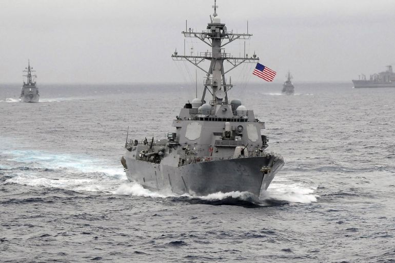 The US Navy guided-missile destroyer USS Lassen, which sailed within 12 nautical miles of artificial islands built by China in the South China Sea on October 27, 2015, is pictured in the Pacific Ocean in a November 2009 photo provided by the U.S. Navy. US Navy/CPO John Hageman/Handout via Reuters/File Photo ATTENTION EDITORS - FOR EDITORIAL USE ONLY. NOT FOR SALE FOR MARKETING OR ADVERTISING CAMPAIGNS. THIS IMAGE HAS BEEN SUPPLIED BY A THIRD PARTY. IT IS DISTRIBUTED, EX