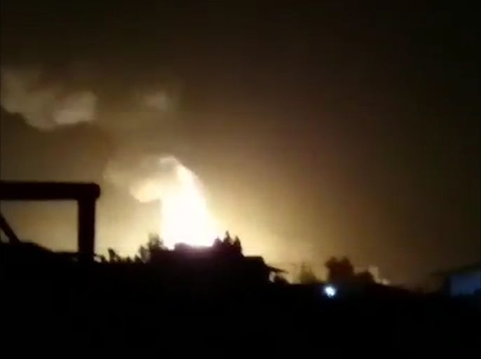 قصف إسرائيل مطار المزة العسكري بالعاصمة دمشق