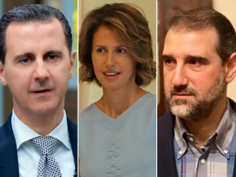 Ramy Makhlouf, Bashar Al-Assad and Asma Al-Assad Combo