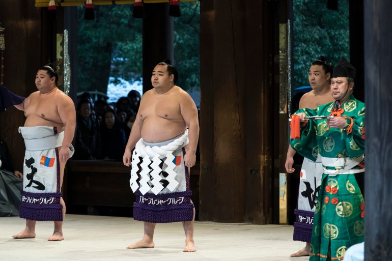 Sumo Wrestlers Celebrate New Year In Tokyo (غيتي إيميجز)