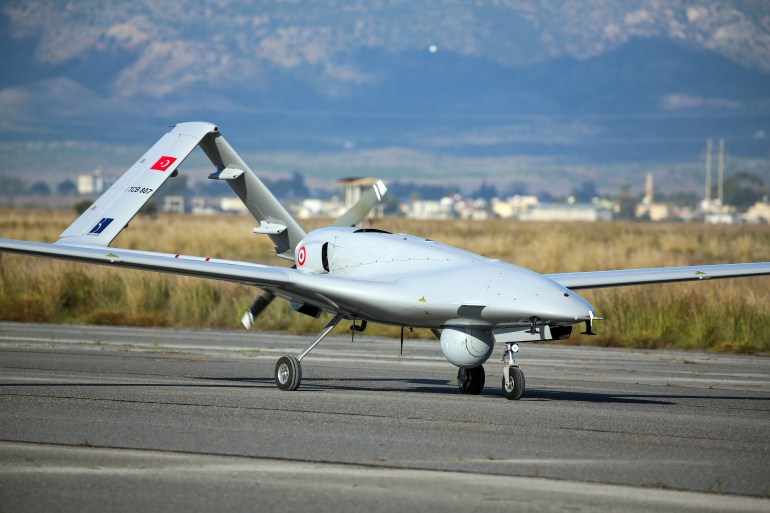 Turkey's first military drone lands in Northern Cyprus