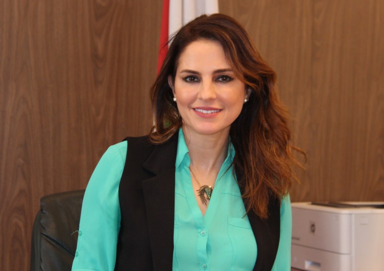 Lebanese Minister of Information, Manal Abdull Samad