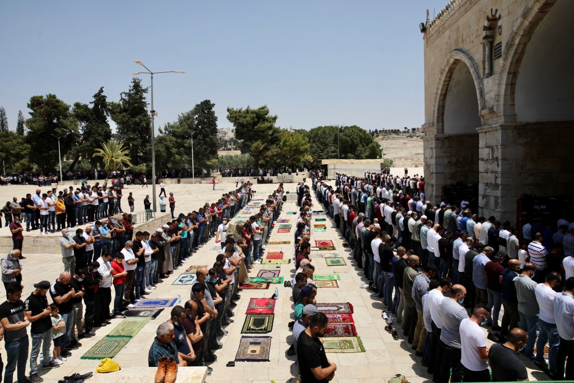 First Friday prayer in Masjid Al-Aqsa after closure due to COVID-19