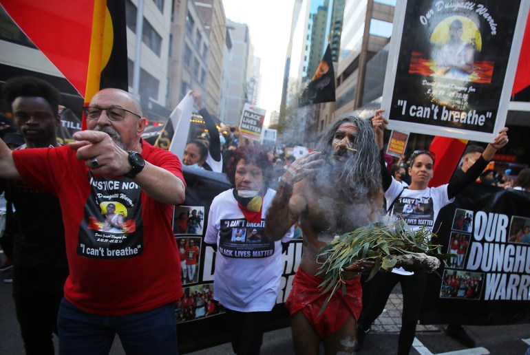 Sydney protests against Aboriginal deaths in custody (وكالة الأناضول)