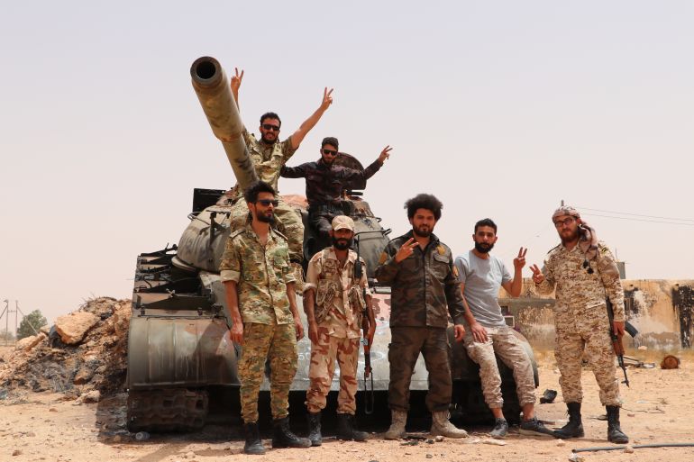 Libyan Army's preparations at Sirte front line