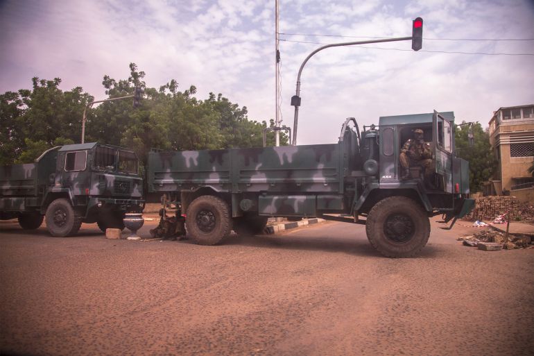 Security measures ahead of "millions march" in Sudan