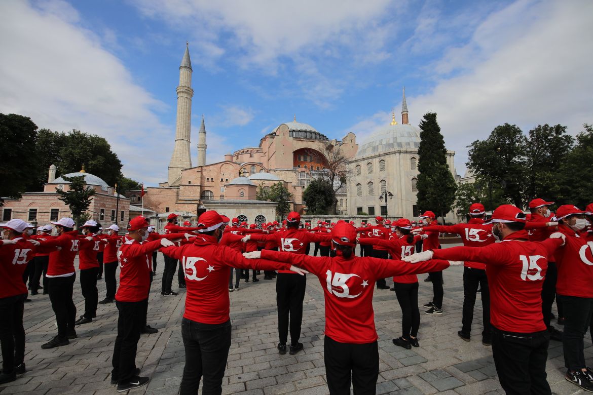 Choreography show to mark "July 15" in Hagia Sophia Square