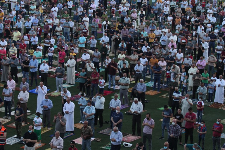 Eid al-Adha prayer in West Bank