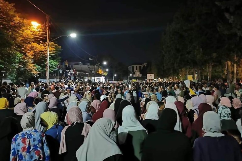 مظاهرات ليلية للمعلمين في الأردن