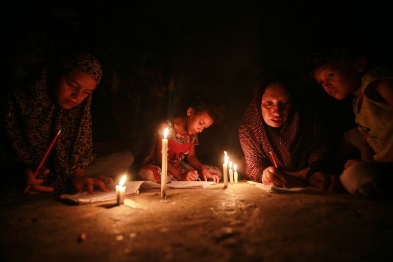 Power cut in Gaza