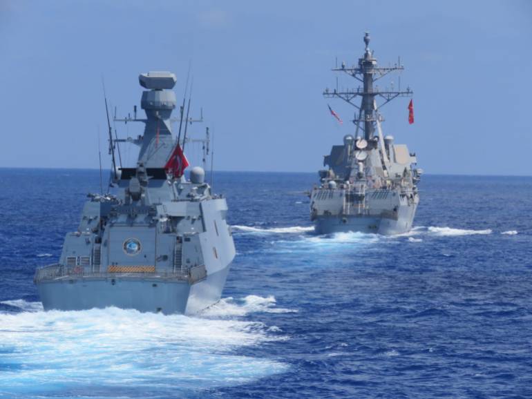 Turkey, US conduct joint naval training exercise in Med