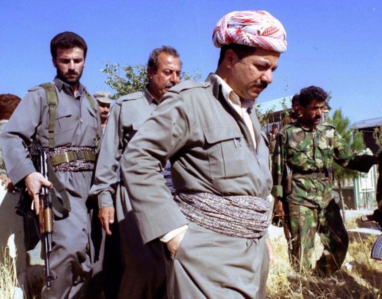 FILE PHOTO SHOWS IRAQI KURDISH LEADER MASSOUD BARZANI