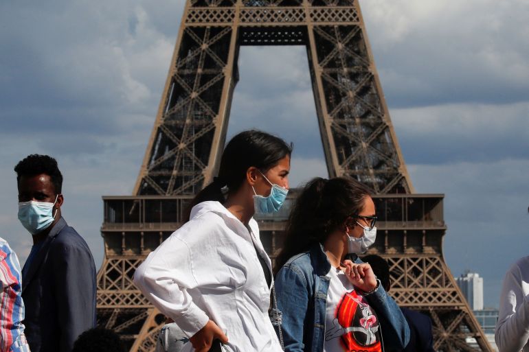 France requires masks inside public places