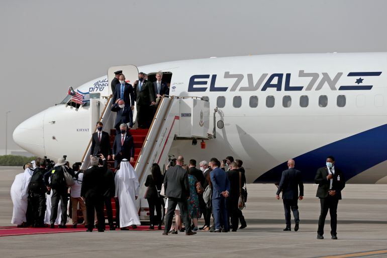 Israeli, U.S. officials on historic flight to UAE to formalise normalisation deal