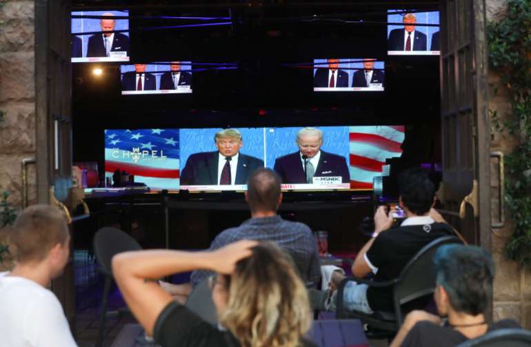 Americans Across The Nation Watch First Presidential Debate