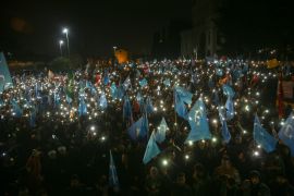 Demonstration in Istanbul against China’s persecution of Uighurs