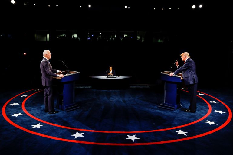 U.S. President Trump and Democratic presidential nominee Biden participate in second debate in Nashville, tennessee