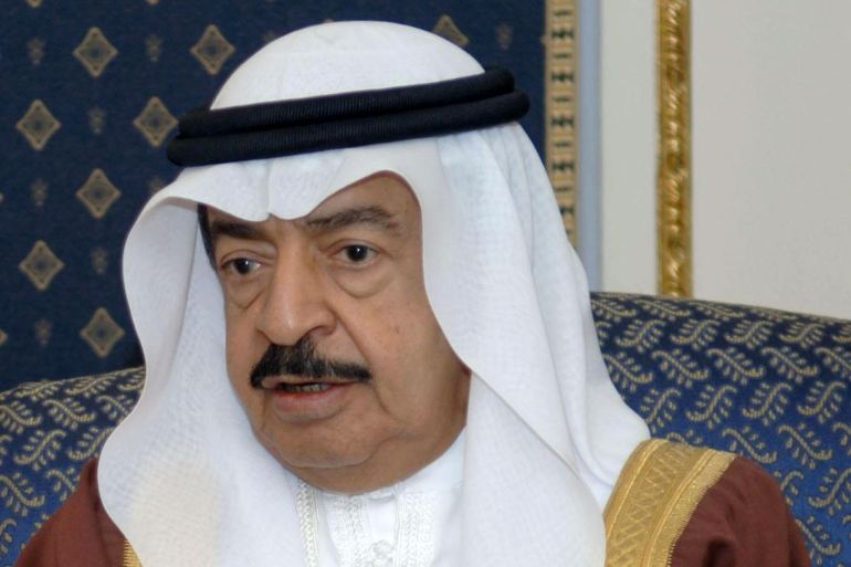 رئيس وزراء البحرين الأمير خليفة بن سلمان آل خليفة